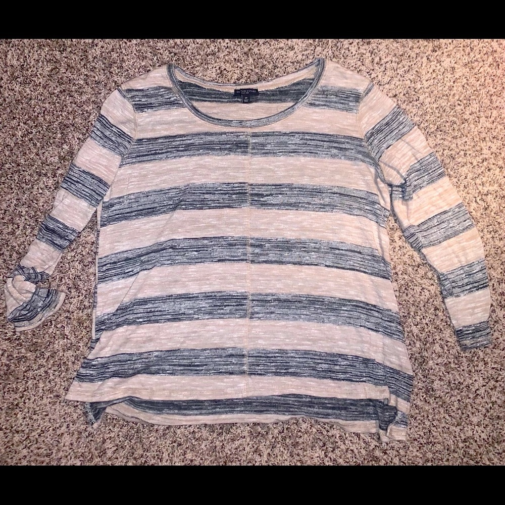 Signature I Studio Light grey & Cream stripe shirt